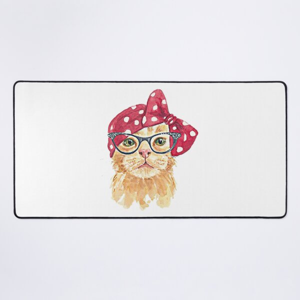 Item preview, Uyahe Cat Meow wearing eyeglasses designed and sold by Delnet ⭐⭐⭐⭐⭐.