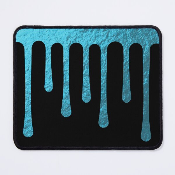 Item preview, Aqua Foil Drips designed and sold by CheriesArt.