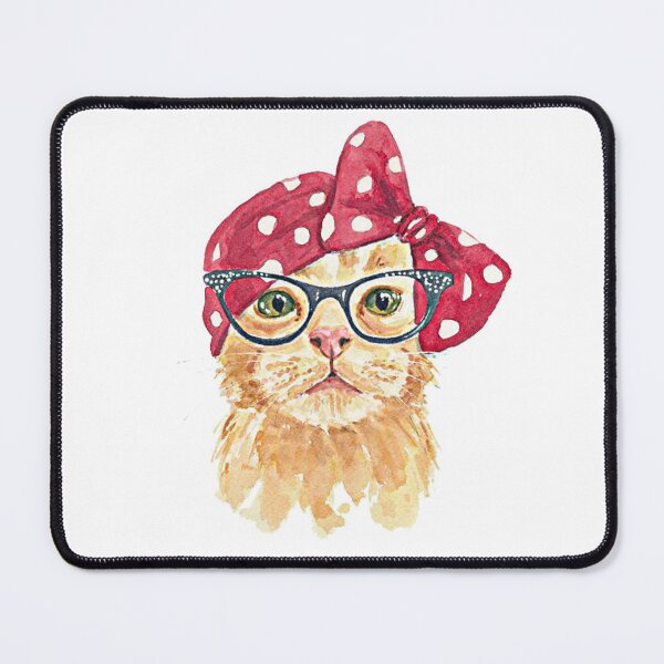 Item preview, Uyahe Cat Meow wearing eyeglasses designed and sold by Delnet ⭐⭐⭐⭐⭐.