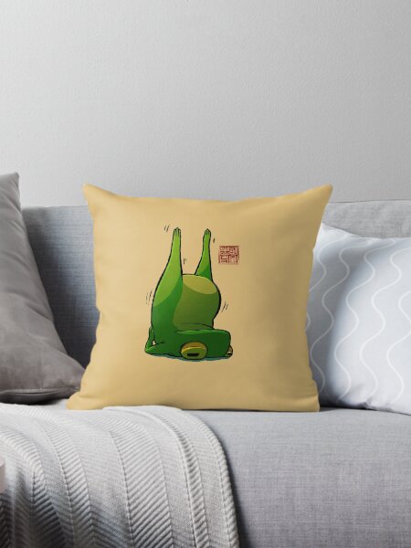Item preview, Yoga Frog Candlestick Pose designed and sold by DingHuArt.