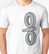 NANO WIND-UP KEY (schwarze Linien) Slim Fit T-Shirt