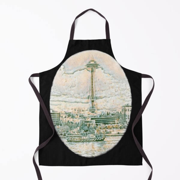 Item preview, Sketch Foss Tugboat & Seattle Space Needle Design 1 designed and sold by Jason Mosley.