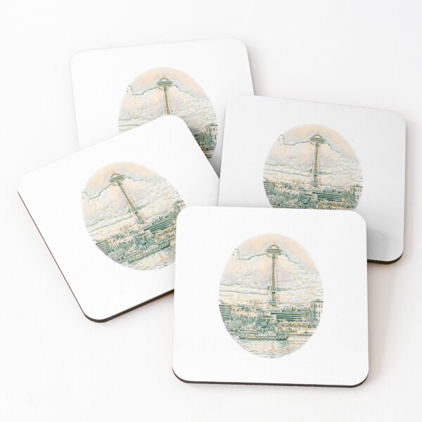 Item preview,  Sketch Foss Tugboat & Seattle Space Needle Design 1 designed and sold by Jason Mosley.
