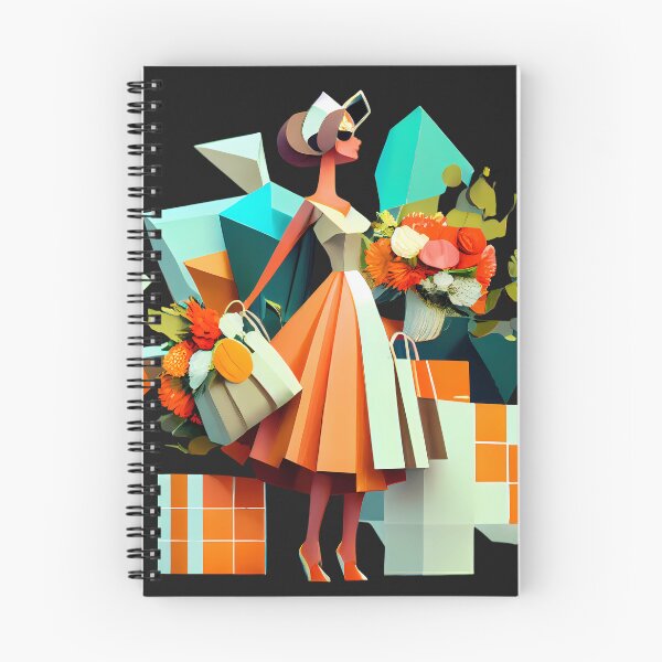 Item preview, Mid-Century Modern Miss Shopping In Spring designed and sold by MTJ-Mushrooms.