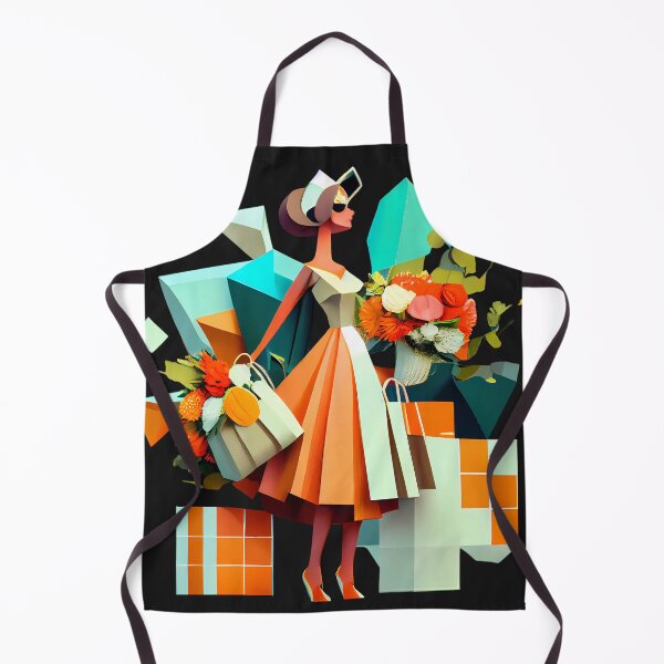 Item preview, Mid-Century Modern Miss Shopping In Spring designed and sold by MTJ-Mushrooms.
