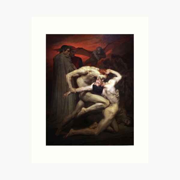Item preview, Dante and Virgil - William Adolphe Bouguereau designed and sold by forgottenbeauty.