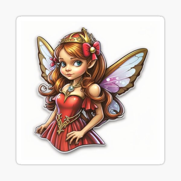 Cute Fairy Sticker for Sale by SolaceWinter