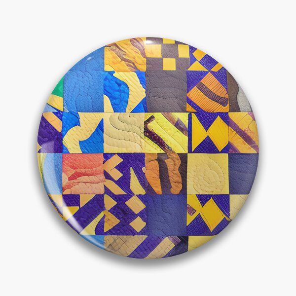 Item preview, Bright Colors Quilt Inspired Tile Pattern designed and sold by Sweet  Zoe Shop.