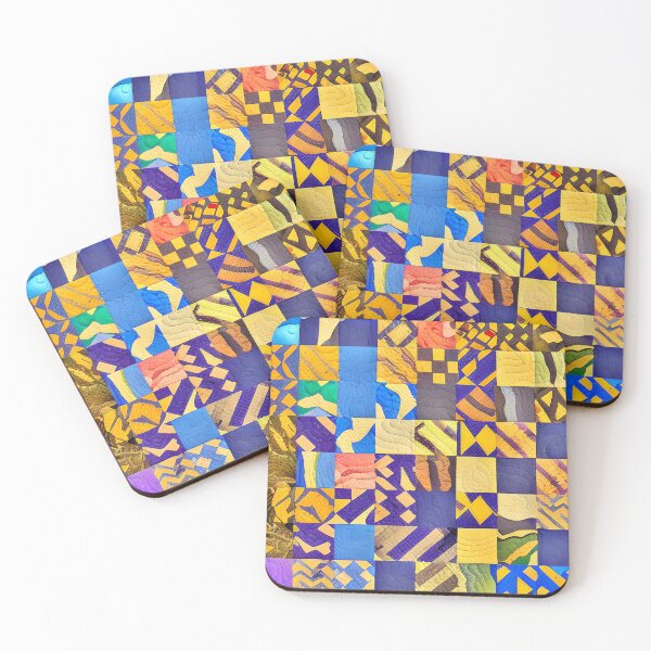Item preview, Bright Colors Quilt Inspired Tile Pattern designed and sold by Sweet  Zoe Shop.