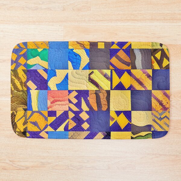 Item preview, Bright Colors Quilt Inspired Tile Pattern designed and sold by Sweet  Zoe Shop.