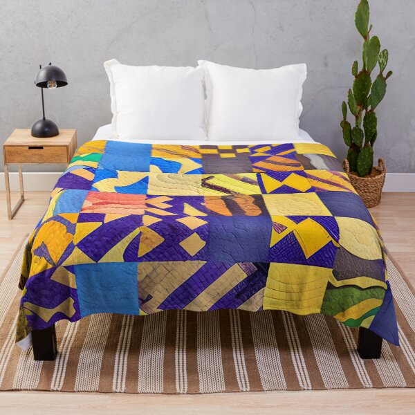 Item preview, Bright Colors Quilt Inspired Tile Pattern designed and sold by Sweet Zoe Shop.
