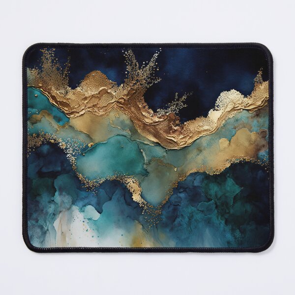 Item preview, Wild Dark Night Liquid Paint Ocean designed and sold by MysticMarble.