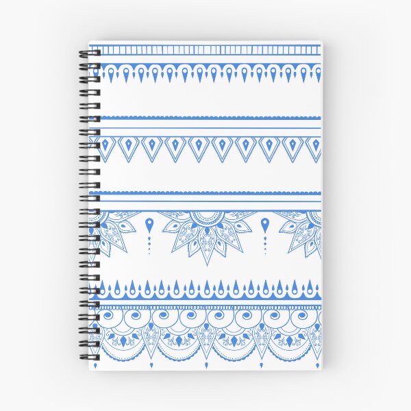 Item preview, South asian patterns blue on white designed and sold by Chaoticzarts.