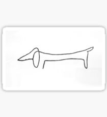 Lump Picasso Dog Sketch Sticker