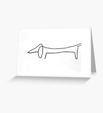 Tarjeta de felicitación Bosquejo de perro Picasso Terrón
