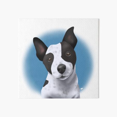 Blue Heeler Puppy Dog Art Board Print