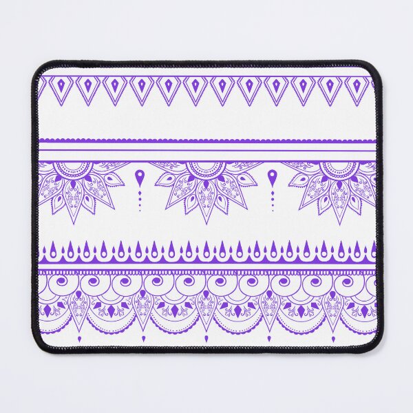 Item preview, South asian patterns purple on white designed and sold by Chaoticzarts.