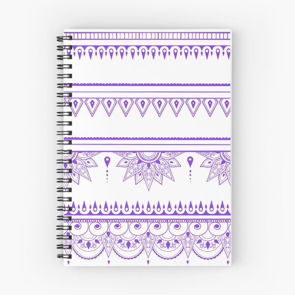 Item preview, South asian patterns purple on white designed and sold by Chaoticzarts.