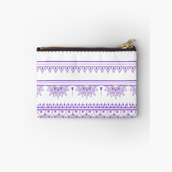 Item preview, South asian patterns purple on white designed and sold by Chaoticzarts.