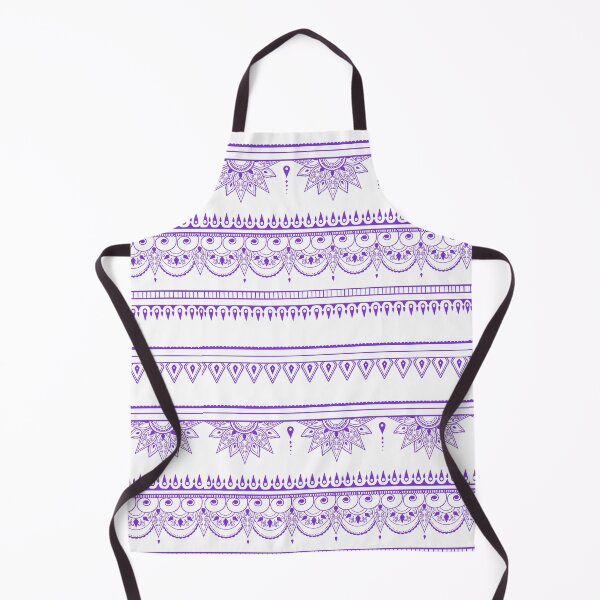 Item preview, South asian patterns purple on white designed and sold by Chaoticzarts.