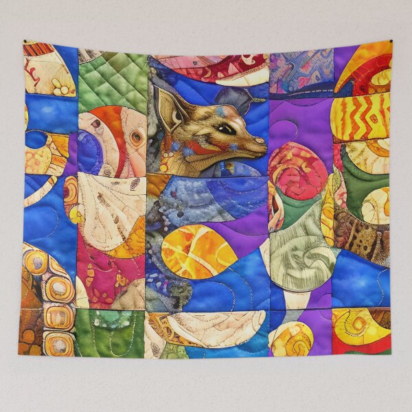 Item preview, Faux Quilt Tile Pattern designed and sold by Sweet  Zoe Shop.