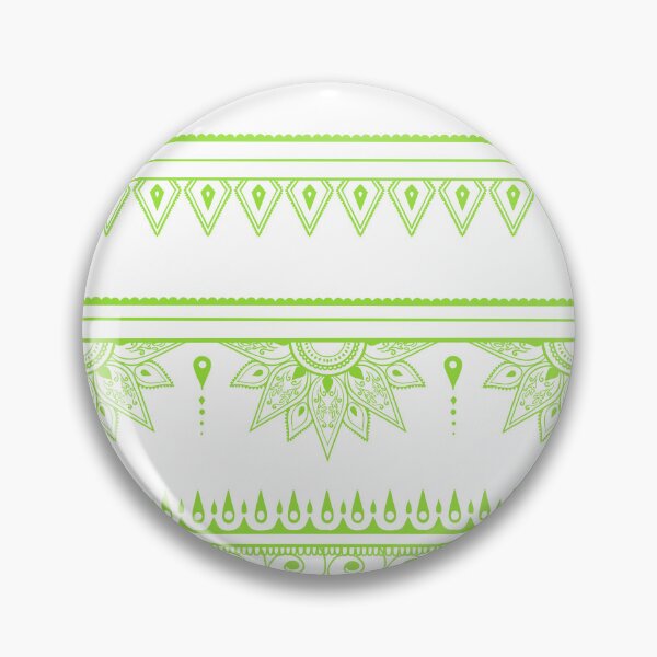Item preview, South asian patterns kiwi green on white designed and sold by Chaoticzarts.