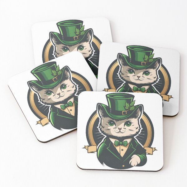 Item preview, St Patricks Day Cat with Hat designed and sold by Ou-SunShine.