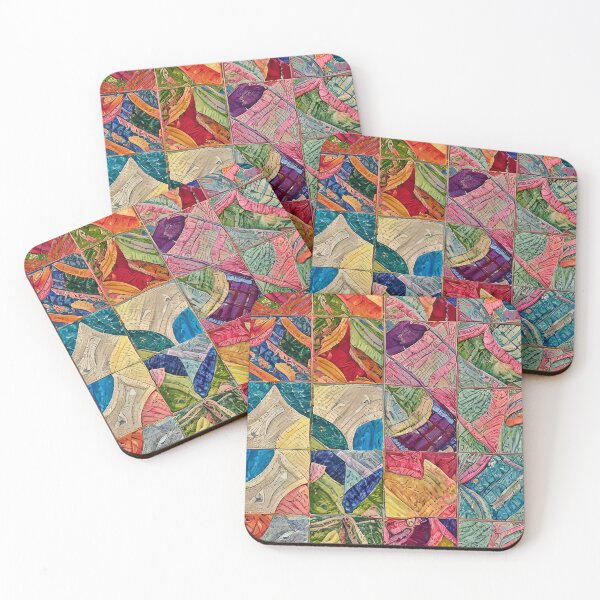 Item preview, Abstract Quilt Style Tile Pattern designed and sold by Sweet  Zoe Shop.