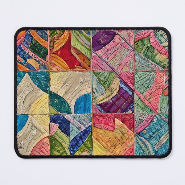 Item preview, Abstract Quilt Style Tile Pattern designed and sold by Sweet Zoe Shop.