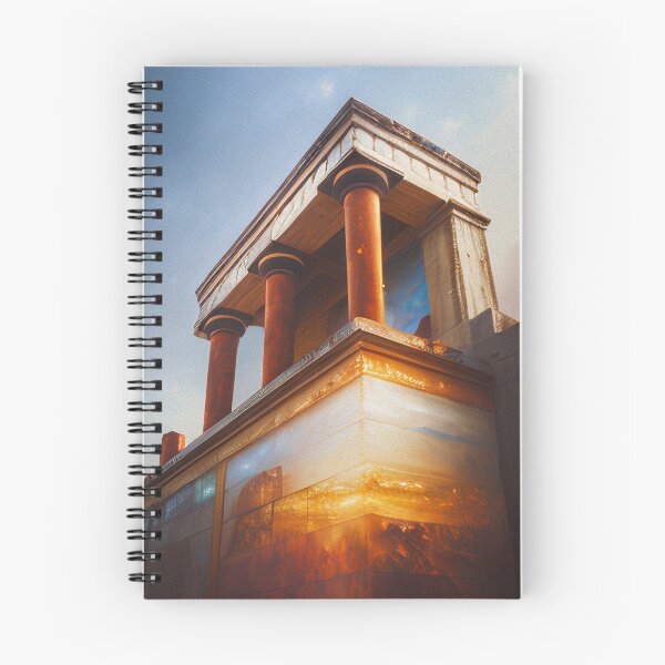 Item preview, "Futuristic Knossos Palace v1" Uncovering the Mystery. An Exploration of Ancient Greek Art and Culture. designed and sold by nicpa-art.