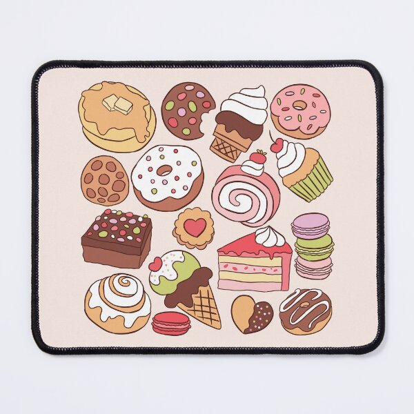 Item preview, Cute sweet desserts pattern  designed and sold by Yarafantasyart.