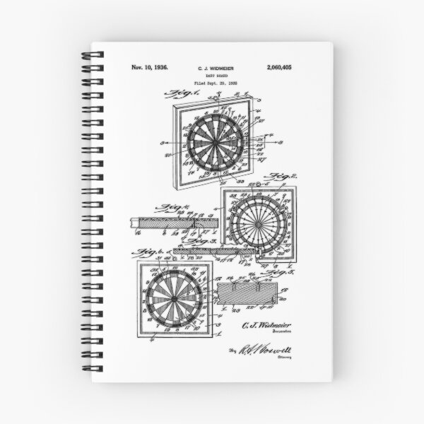 Item preview, Dartboard - Remastered Patent - Darts Player Gift designed and sold by CourtOfApparel.