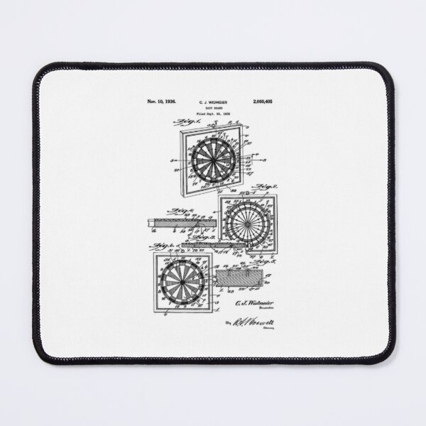 Item preview, Dartboard - Remastered Patent - Darts Player Gift designed and sold by CourtOfApparel.