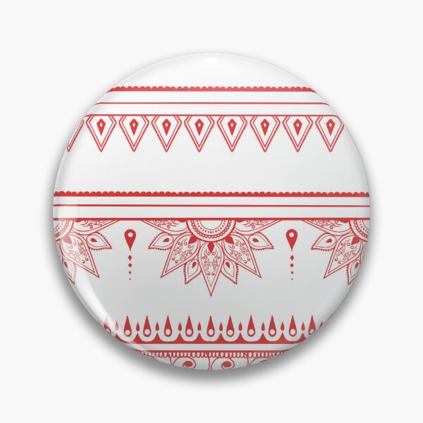 Item preview, South asian patterns Red on white designed and sold by Chaoticzarts.