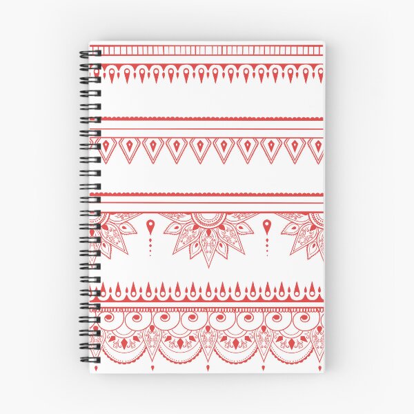 Item preview, South asian patterns Red on white designed and sold by Chaoticzarts.