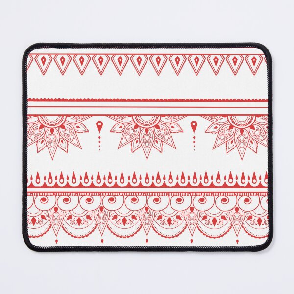 Item preview, South asian patterns Red on white designed and sold by Chaoticzarts.