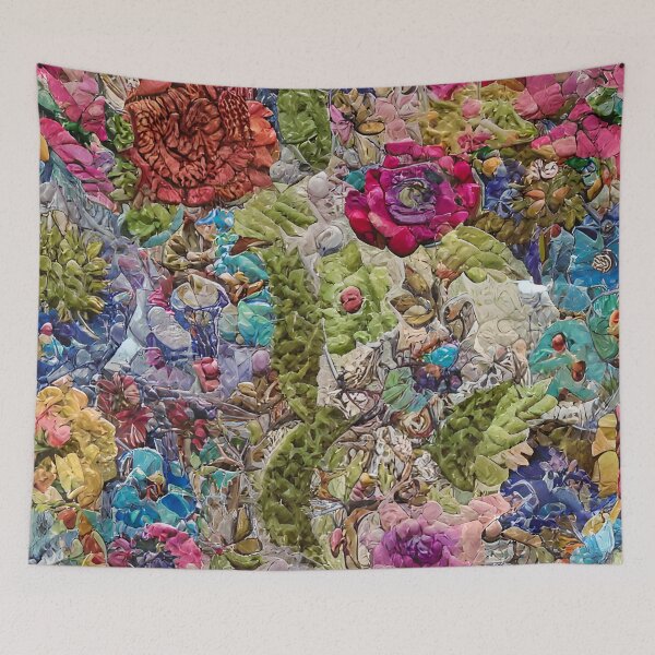 Item preview, Floral Quilt Style Tile Pattern designed and sold by Sweet  Zoe Shop.