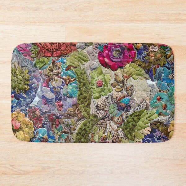 Item preview, Floral Quilt Style Tile Pattern designed and sold by Sweet  Zoe Shop.