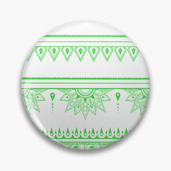 Item preview, South asian patterns green on white designed and sold by Chaoticzarts.