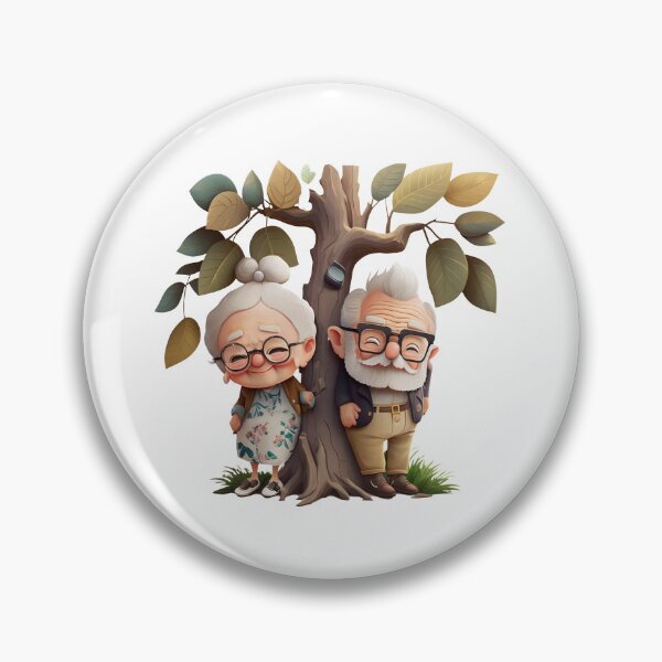 Item preview,  Old Cute Happy couple  Cute Chibi designed and sold by addthana.