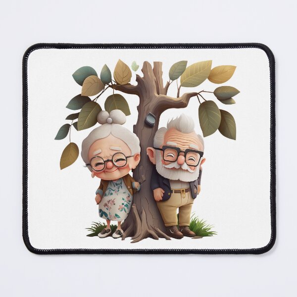 Item preview, Old Cute Happy couple Cute Chibi designed and sold by addthana.
