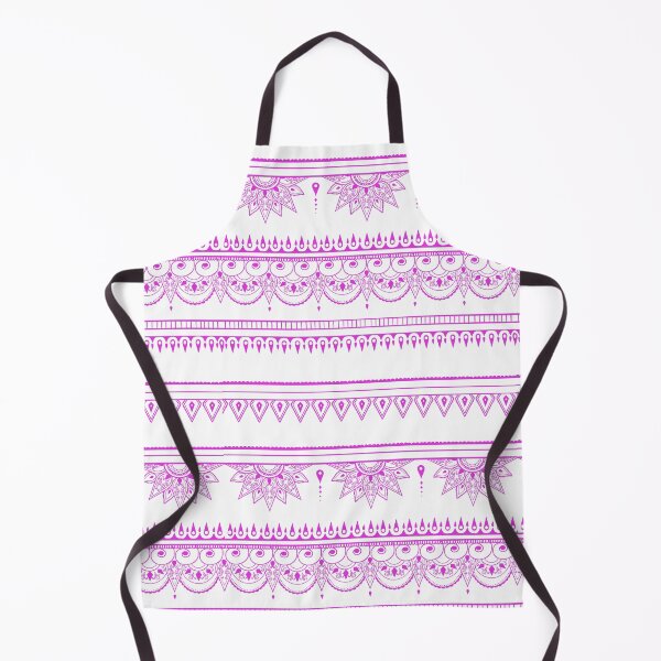 Item preview, South asian patterns magenta on white designed and sold by Chaoticzarts.