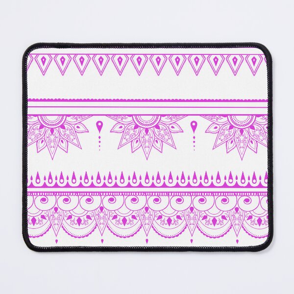 Item preview, South asian patterns magenta on white designed and sold by Chaoticzarts.