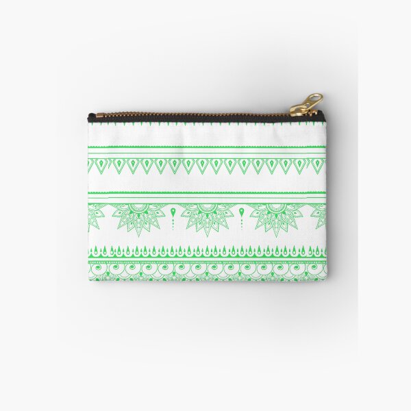 Item preview, South asian patterns neon green on white designed and sold by Chaoticzarts.
