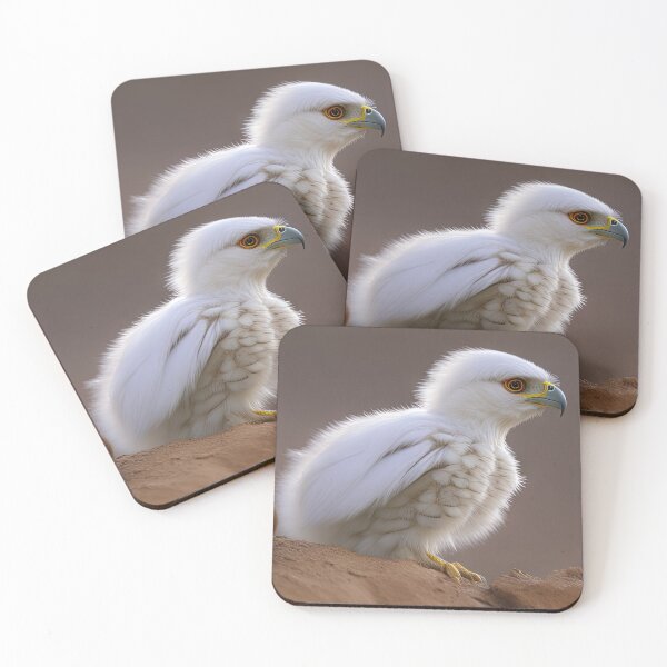 Item preview, Hawk Chick Gazing into the Distance on Sandy Beach designed and sold by FireScreen.