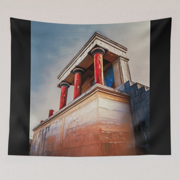 Item preview, "Painting of Knossos Palace" Uncovering the Mystery. An Exploration of Ancient Greek Art and Culture. designed and sold by nicpa-art.