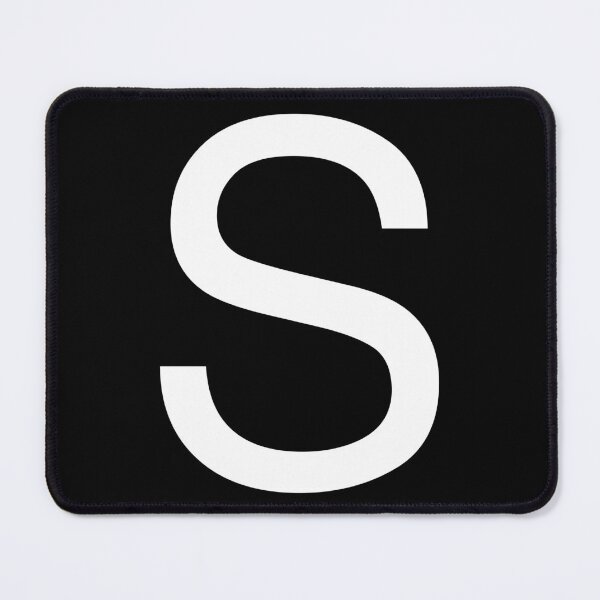 Item preview, Helvetica S in white designed and sold by winterwinter.