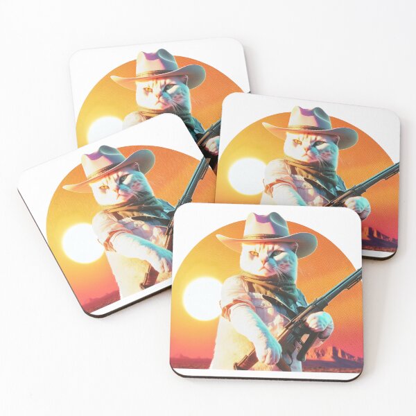 Item preview, Cowboy cat designed and sold by CustomPrintHub.