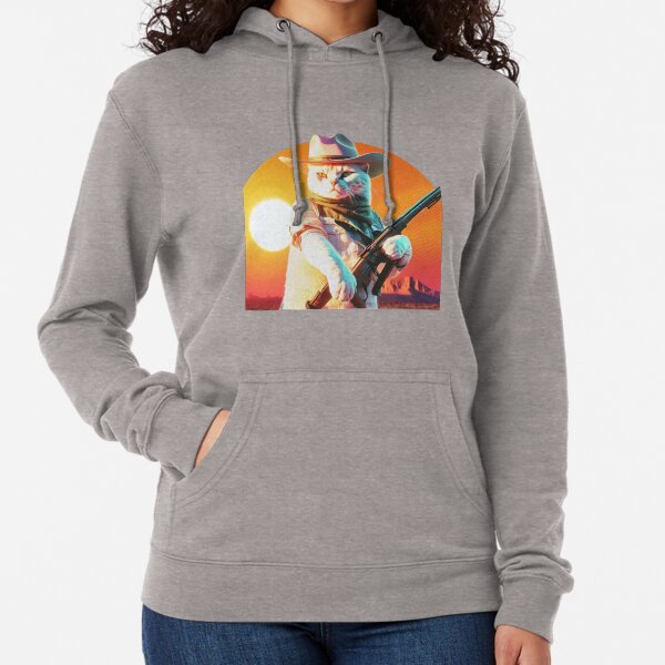 Cowboy cat Lightweight Hoodie