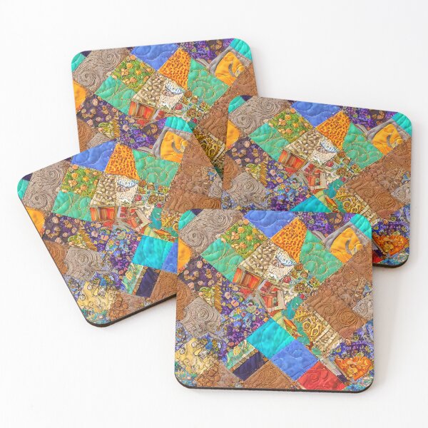 Item preview, Abstract Faux Quilt Pattern designed and sold by Sweet  Zoe Shop.